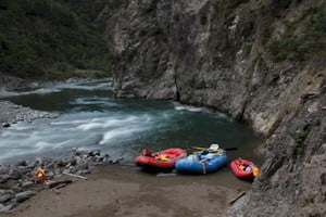 Rafting the Zambezi River in Zambia, Africa