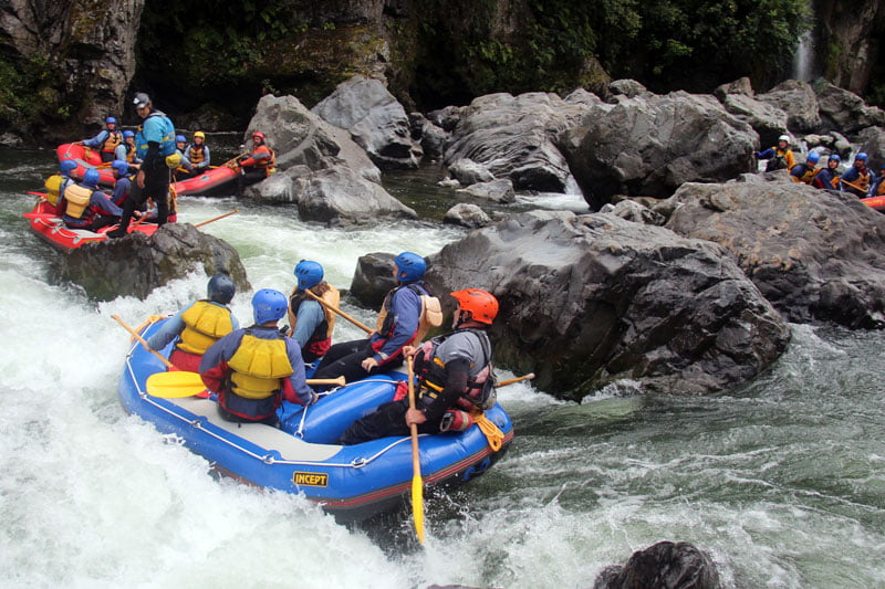 brian rafting on the grade 5 section of the rangitikei river