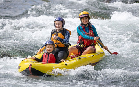 Family Fun Inflatable Kayaking